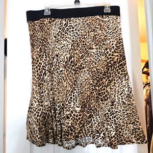 Leopard print skirt